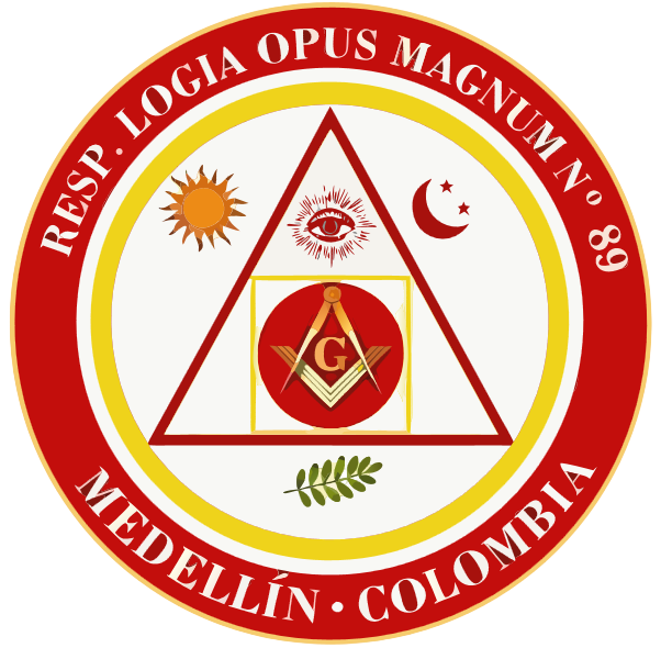 Emblema de Resp.·. Log.·. Opus Magnum